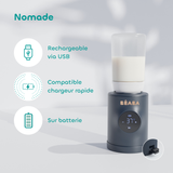 Beaba chauffe biberon Milk Nomad night blue + 3 adaptateurs 911742
