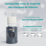 Beaba chauffe biberon Milk Nomad night blue + 3 adaptateurs 911742