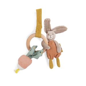 Moulin Roty Anneau-hochet bois trois petits lapins 678009