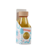 Petit Boum bouteille sensorielle flotteur doré PBFGOLD