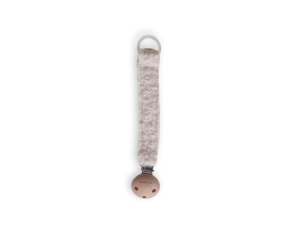 Chewies&More attache sucette teddy off white JSCL-ANIMAL-T2