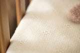 Jollein couverture berceau 75x100cm cosy knit ivory/velvet 517-511-68033