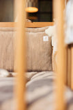 Jollein tour de lit/parc 180x30cm Cloudy rib milky coffee 004-895-68118