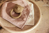 Jollein bandanas gaze de coton wild rose/oatmeal (lot de 2) 029-867-68078