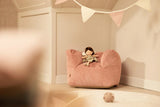 Jollein pouf pour enfants en velours côtelé wild rose 028-543-68083