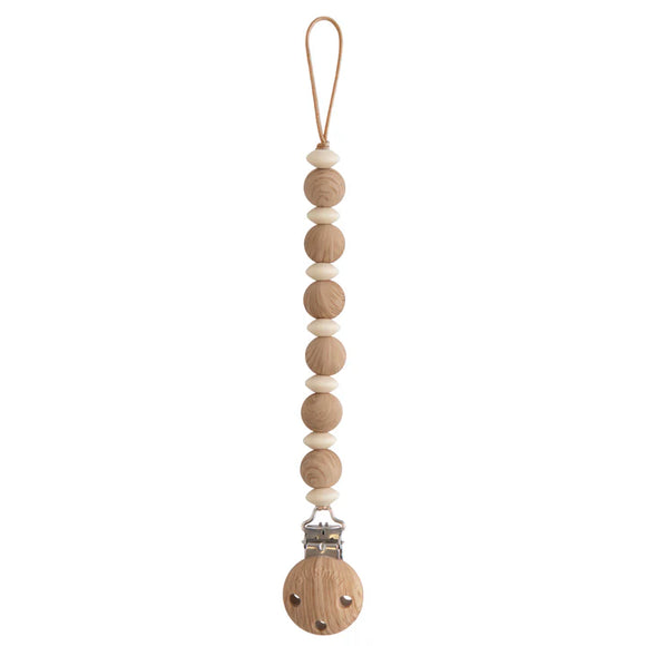 Mushie attache sucette Luna faux wood 70.067.01