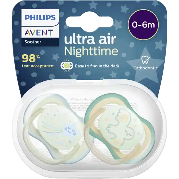 Philips Avent Sucette +0m Air Night Mix