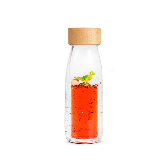 Petit Boum bouteille sensorielle move rainbow t-rex PBMTREX