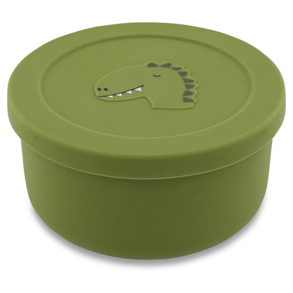 Trixie Pot à snack en silicone avec couvercle - Mr. Dino 96-438