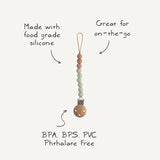 Mushie attache-sucette Eva ash 70.056.01
