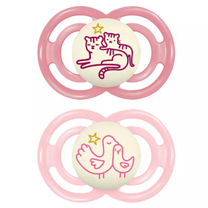 Mam sucette Perfect night 6-16m rose (lot de 2) 83834722