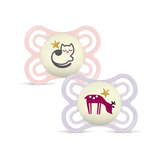 Mam sucette Perfect night (phosphorescent) 0-6m pink (lot de 2) 9001616870675