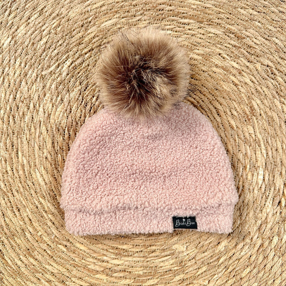 Bidi'Boo bonnet pompon bouclette rose