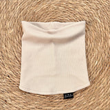 Bidi'Boo ensemble bonnet et snood mi-saison beige côtelé