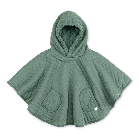 Bemini PONCHO DE VOYAGE 9-36m green pady quilted + jersey 383QUILT78JU