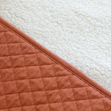 Bemini poncho de voyage pady quilted + teddy 9-36m brick 383QUILT47HU