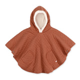 Bemini poncho de voyage pady quilted + teddy 9-36m brick 383QUILT47HU