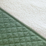 Bemini poncho de voyage pady quilted + teddy 9-36m green 383QUILT78HU