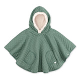 Bemini poncho de voyage pady quilted + teddy 9-36m green 383QUILT78HU