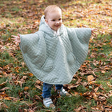 Bemini poncho de voyage pady quilted + teddy 9-36m lunar 383QUILT76HU