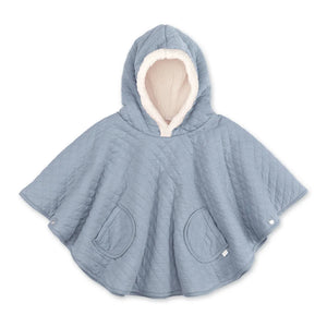 Bemini poncho de voyage 9-36m stone pady quilted + teddy 383QUILT66HU