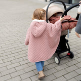 Bemini poncho de voyage pady quilted + teddy 9-36m vintage 383QUILT43HU