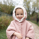 Bemini poncho de voyage pady quilted + teddy 9-36m vintage 383QUILT43HU