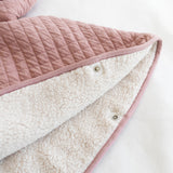 Bemini poncho de voyage pady quilted + teddy 9-36m vintage 383QUILT43HU