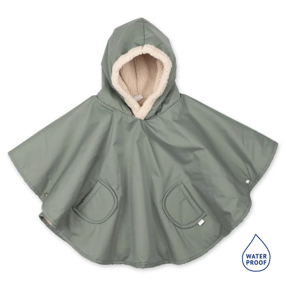 Bemini poncho de voyage 9-36m green waterproof + teddy 383RAINY78HU