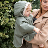 Bemini poncho de voyage 9-36m green waterproof + teddy 383RAINY78HU