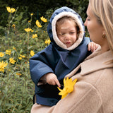 Bemini poncho de voyage 9-36m navy waterproof + teddy 383RAINY67HU