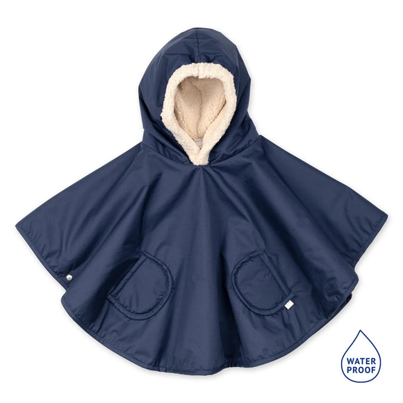 Bemini poncho de voyage 9-36m navy waterproof + teddy 383RAINY67HU