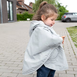 Bemini poncho de voyage 9-36m plum waterproof + teddy 383RAINY90HU