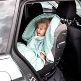 Bemini poncho de voyage 9-36m sauge waterproof + teddy 383RAINY73HU
