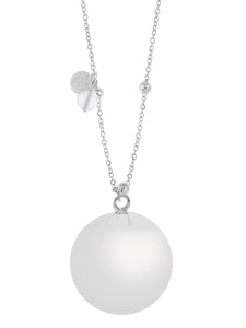 Proud Mama Bola de grossesse Baby Bell Fine BB Argent fin/Cristal ID-527