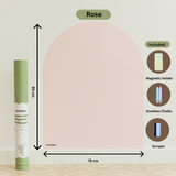 Kinderly papier peint magnétique repositionnable rose KINMAGRO