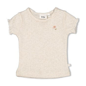 Feetje t-shirt sweet poppy off white melange 51700916