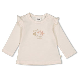 Feetje t-shirt volants à manches  longues blanc cassé starfish wishes 51602515