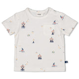 Feetje t-shirt imprimé Seaside Happiness écru 51700995