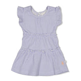 Feetje robe gaufrée rayée manches courtes Sea la Vie lavande 51400581