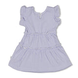 Feetje robe gaufrée rayée manches courtes Sea la Vie lavande 51400581