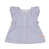 Feetje top rayé gaufré Sea la Vie lavande 51701004