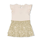 Feetje robe imprimée manches courtes green Let Your Dreams Blossom 51602703