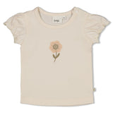 Feetje t-shirt Let your dreams blossom avec fleur crochetée offwhite 51700976