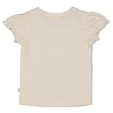 Feetje t-shirt Let your dreams blossom avec fleur crochetée offwhite 51700976