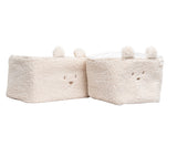 Pericles paniers de rangement Bear crème (lot de 2) SB200BEARCR