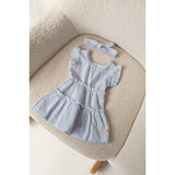 Feetje robe gaufrée rayée manches courtes Sea la Vie lavande 51400581