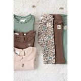 Feetje legging côtelé ajouré Lucky Bloombird brun 52202628