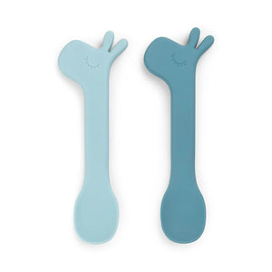 Done By Deer cuillère en silicone Lalee blue (lot de 2) 1139402