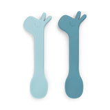 Done By Deer cuillère en silicone Lalee blue (lot de 2) 1139402
